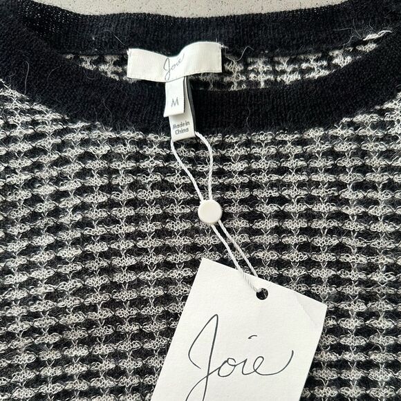 BRAND NEW WITH TAG! Joie Aimee Pattern Diamond Sweater Knit Alpaca Size Medium - Picture 5 of 11